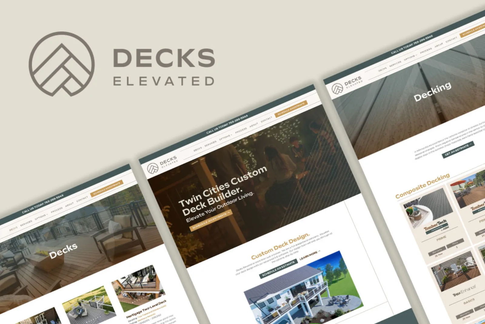 Decks Elevated Website Launch