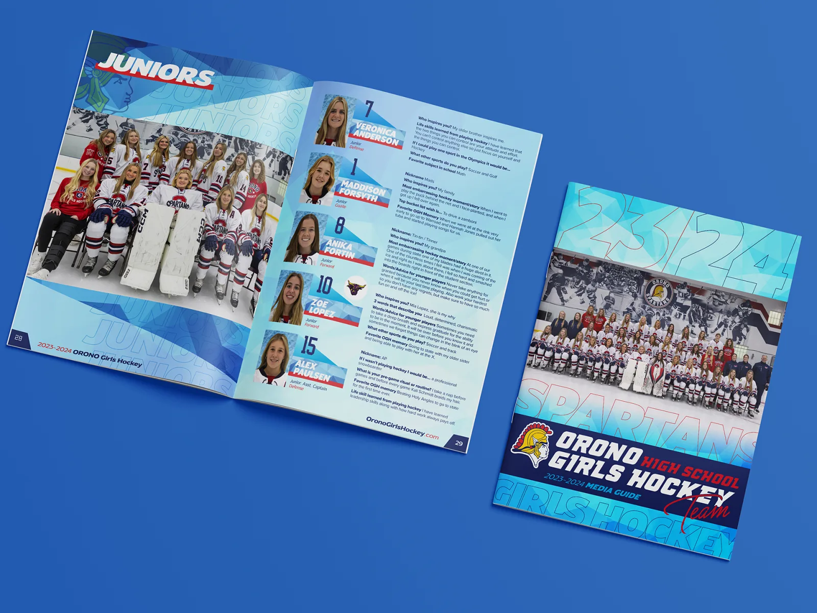 2023-2024 Orono Girls Hockey Media Guide