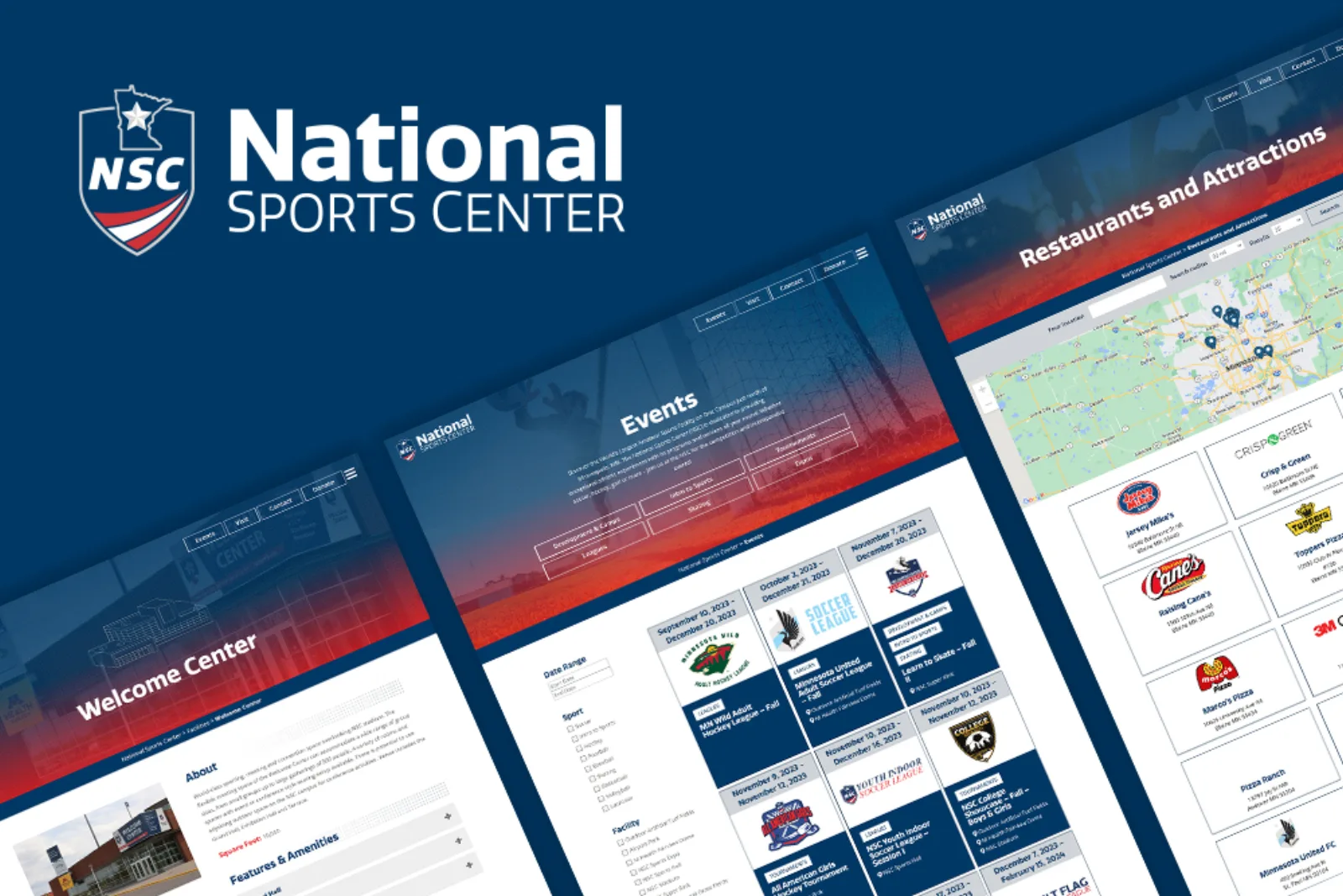 National Sports Center Website Launch